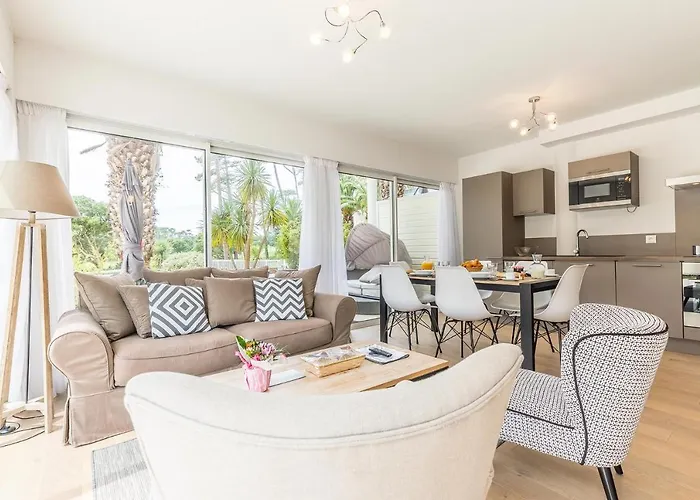 Lägenhetshotell Madame Les Palmiers Du Golf Service Premium Moliets-et-Maa